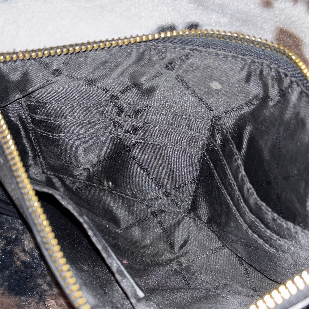 Michael Kors Black Pebbled Leather Clutch - Picture 4 of 6